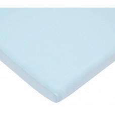 TL Care 100 Percent Cotton Jersey Knit Bassinet Sheet, Blue