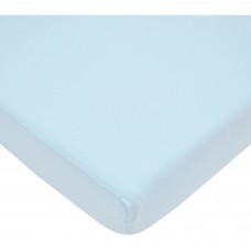 TL Care 100 Percent Cotton Jersey Knit Mini Crib Sheet, Blue